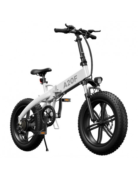 ADO A20F+ Bici Elettrica Pieghevole 250W Motore Mozzo senza Spazzole Batteria 36V 10.4Ah - Bianco Saldi
