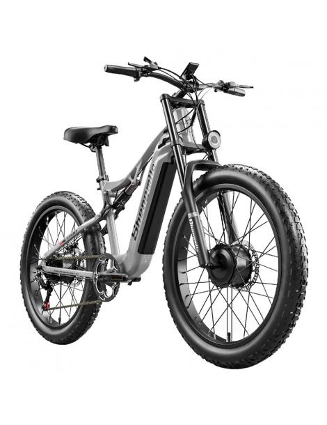 Shengmilo S600 Bicicletta elettrica motore 1000W*2 batteria 48V 17.5AH pneumatici 26 pollici velocità massima 50km/h 160N.M Negozio