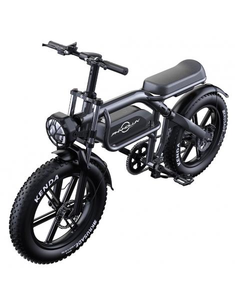PHNHOLUN C8 Bicicletta elettrica motore da 1500W batteria da 48V 20Ah pneumatici grassi da 20*4.0 pollici Nuova