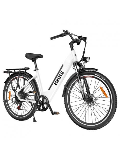 ESKUTE ES-26-LJ Bicicletta elettrica motore Bafang 250W batteria 36V 20Ah 26 x 1 75 pollici velocità massima 25km/h - Bianco Moda