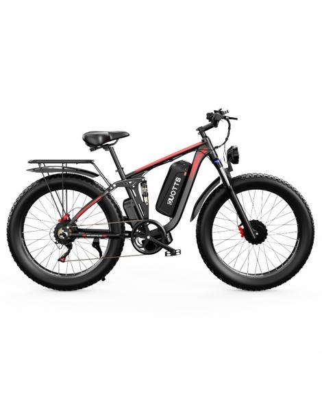 DUOTTS S26 26*4.0in Bici Elettrica Pneumatici 750W*2 Motore 50km/h Velocità Massima 48V 20Ah Samsung Batteria Offerta San Valentino