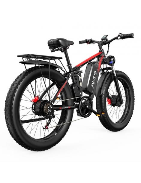 DUOTTS S26 26*4.0in Bici Elettrica Pneumatici 750W*2 Motore 50km/h Velocità Massima 48V 20Ah Samsung Batteria Offerta San Valentino