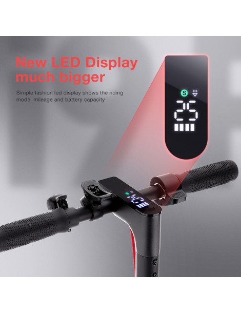 iScooter i9 Pro Scooter elettrico 8 5 pollici Pneumatico a nido d'ape 350W Motore 7 5Ah Batteria 30km/h Velocità massima Nero Spedizione Gratuita