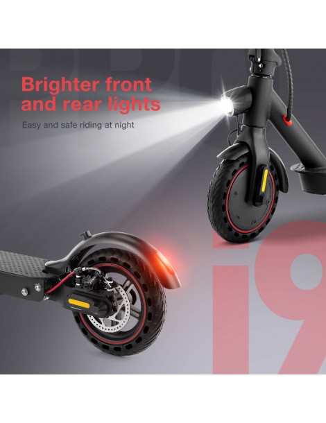 iScooter i9 Pro Scooter elettrico 8 5 pollici Pneumatico a nido d'ape 350W Motore 7 5Ah Batteria 30km/h Velocità massima Nero Spedizione Gratuita