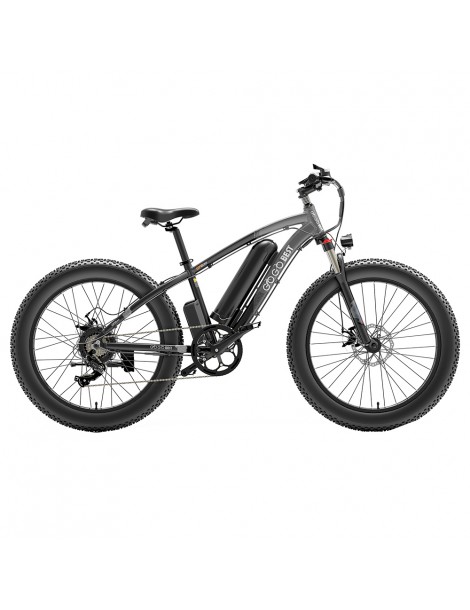 GOGOBEST GF600 26 Pollici Pneumatici Grassi Bicicletta Elettrica Pieghevole 1000W Motore 48V 13Ah Batteria - Grigio Nero Qualità Garantita