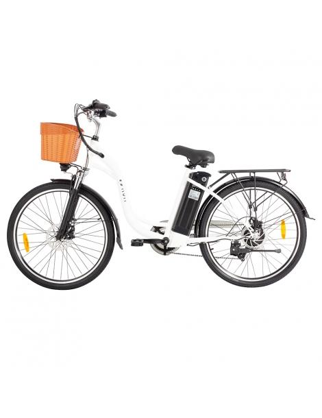 DYU C6 Bicicletta elettrica motore da 350W batteria da 12 5AH - Bianco Convenienza