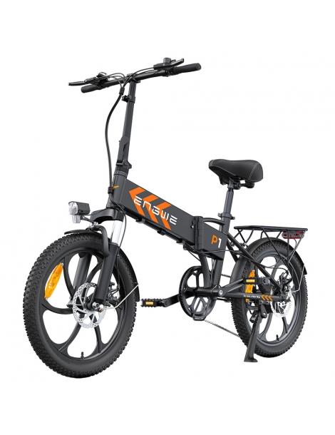 ENGWE P1 Bicicletta elettrica pieghevole pneumatico 20*3 pollici motore 250W batteria 36V 13Ah - Nero Economico