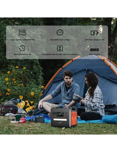 SolarPlay Q2402M 2304Wh Stazione elettrica portatile + SolarPlay T200 200W Pannello solare Italia