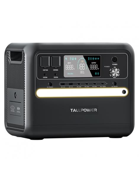 TALLPOWER V2400 Stazione di alimentazione portatile generatore solare LiFePo4 da 2160Wh uscita CA da 2400W UPS - Nero Qualità