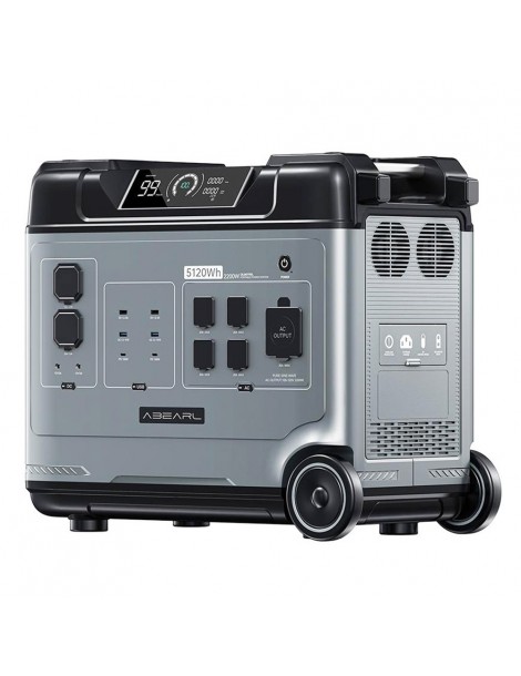 OUKITEL ABEARL P5000 Stazione di alimentazione portatile batteria LiFePO4 da 5120Wh uscita da 2200 W UPS da 2000 W Promozione