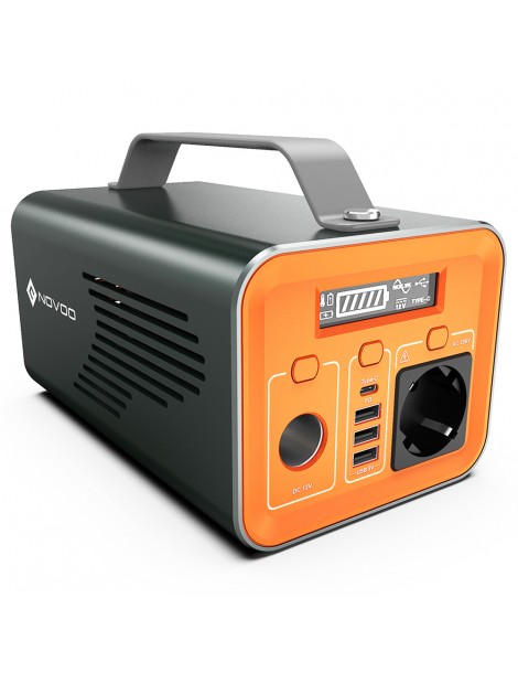 NOVOO ESS 230WH / 200W Stazione di Alimentazione Portatile per Campeggio Viaggio all'Aperto Interruzione di corrente Outlet