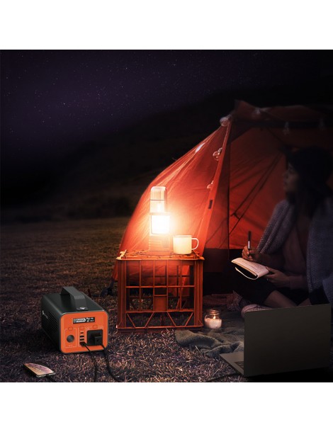 NOVOO ESS 230WH / 200W Stazione di Alimentazione Portatile per Campeggio Viaggio all'Aperto Interruzione di corrente Outlet