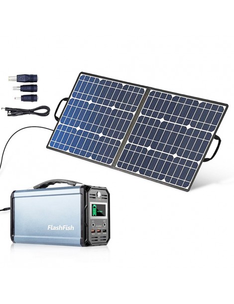 FlashFish SP50 18V/50W Pannello Solare Pieghevole Adattatore DC con Uscita 5V USB 18V DC Per Stazione Elettrica Hotsell