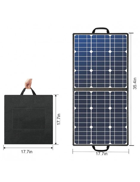 FlashFish SP50 18V/50W Pannello Solare Pieghevole Adattatore DC con Uscita 5V USB 18V DC Per Stazione Elettrica Hotsell