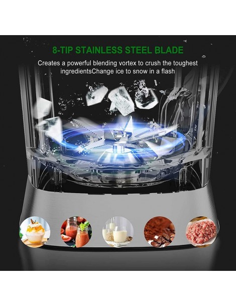 Yakeep 8188 2000W Stand Mixer frullatore per frullati da 2L con agitatore 32000 RPM 8 lame in acciaio Vendita Economica