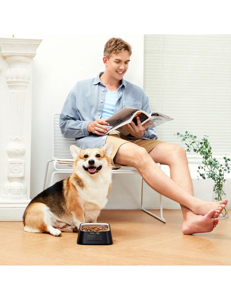 Pawbby Dosatore Intelligente di Cibo per Animali con 4 unità di Pesatura Acciaio Inox 304 Registrazione dei Pasti su App Qualità