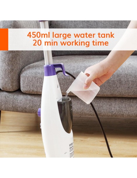 EASINE by ILIFE S50 1300W Mocio a Vapore Cablato 450ml Serbatoio dell'Acqua 10 Livelli Regolabili 120 Gradi Celsius Affare Del Giorno