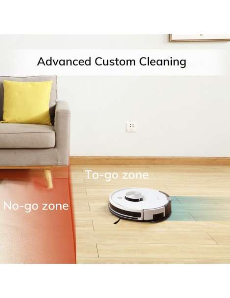 ILIFE L100 Robot Aspirapolvere 2000Pa Aspirazione LDS Navigazione Laser Mop APP Control 450ml Serbatoio Polvere Tappeto Boost Sottocosto