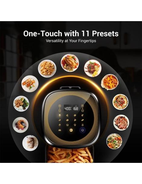 Ultenic K10 Friggitrice ad aria senza olio APP e controllo vocale 5L Forno elettrico caldo senza olio Cuocitore intelligente Outlet