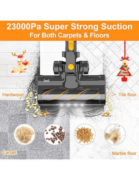 INSE S600 Aspirapolvere a batteria 23KPa Potenza di aspirazione 45min di autonomia massima 2 potenti modalità di aspirazione In Vendita