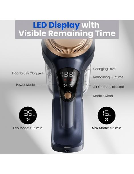Proscenic P11 Lite aspirapolvere senza fili aspirazione 28kPa autonomia 35min schermo LED Vendite Flash