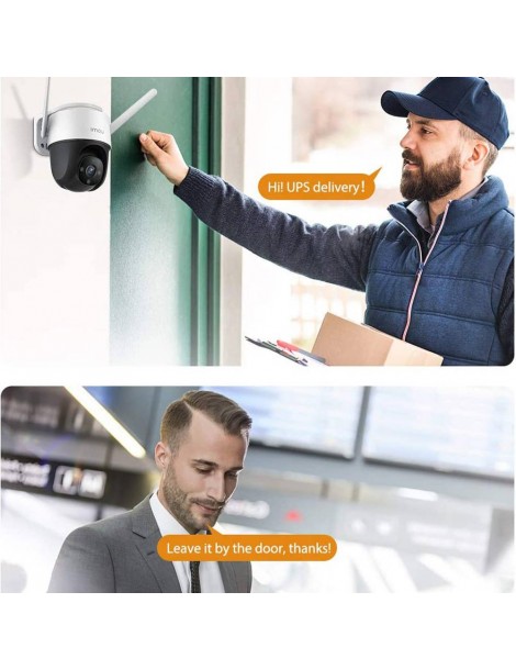 IMOU Cruiser Telecamera di sicurezza per esterni sirena da 110 dB visione notturna a colori telecamera panoramica 1080P IP66 Italia