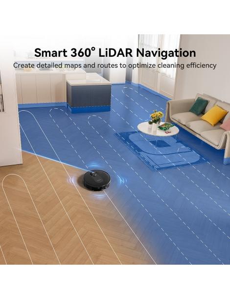 Proscenic Q8 Aspirapolvere robot aspirazione 4200 Pa LiDAR Nav autonomia 200 minuti - Nero Vendita