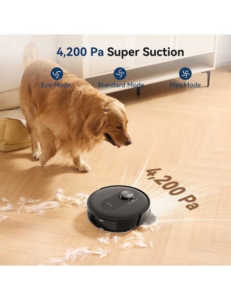 Proscenic Q8 Aspirapolvere robot aspirazione 4200 Pa LiDAR Nav autonomia 200 minuti - Nero Vendita