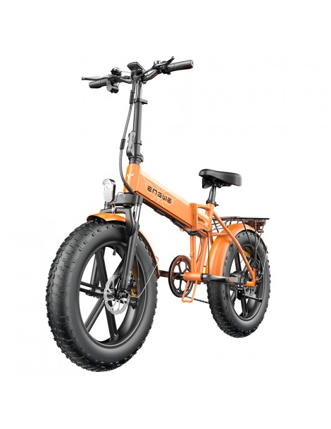 ENGWE EP-2 Pro 20 Pollici Bicicletta Elettrica Pieghevole con Pneumatici Grassi 750W Motore 48V 13Ah LG 2022 Versione –Arancia Spedizione Gratuita
