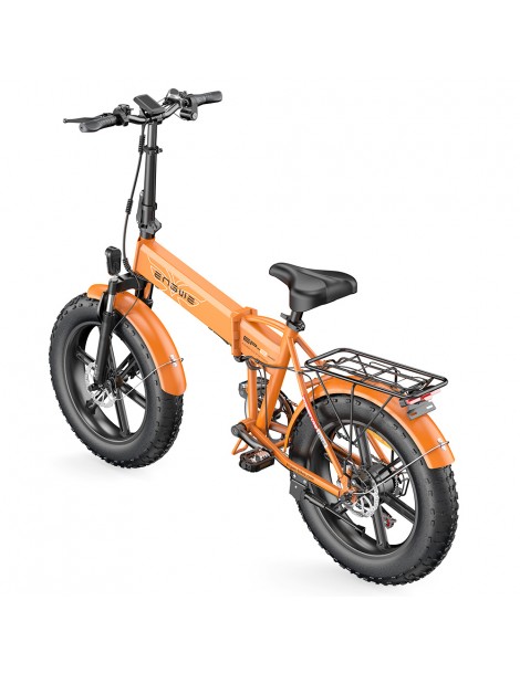 ENGWE EP-2 Pro 20 Pollici Bicicletta Elettrica Pieghevole con Pneumatici Grassi 750W Motore 48V 13Ah LG 2022 Versione –Arancia Spedizione Gratuita