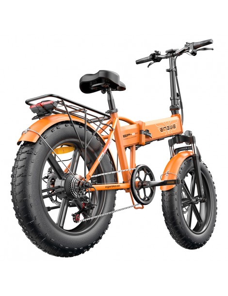 ENGWE EP-2 Pro 20 Pollici Bicicletta Elettrica Pieghevole con Pneumatici Grassi 750W Motore 48V 13Ah LG 2022 Versione –Arancia Spedizione Gratuita