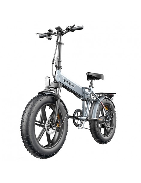 ENGWE EP-2 Pro 20 Pollici Bicicletta Elettrica Pieghevole con Pneumatici Grassi 750W Motore 48V 13Ah LG 2022 Versione–Grigio Pezzi Unici