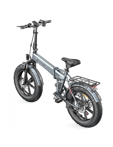 ENGWE EP-2 Pro 20 Pollici Bicicletta Elettrica Pieghevole con Pneumatici Grassi 750W Motore 48V 13Ah LG 2022 Versione–Grigio Pezzi Unici