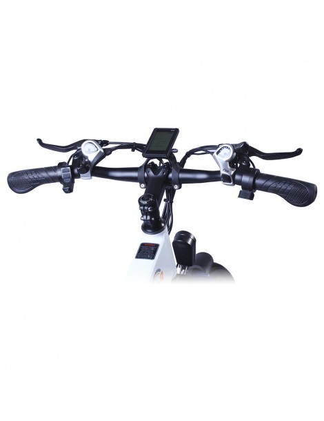 BEZIOR M26 26 Pollici Pneumatici Bicicletta Elettrica Pieghevole - 500W Motore Brushless & 48V 10Ah Batteria - Bianco Fino Al -60%
