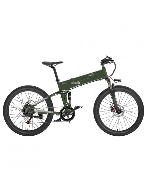 BEZIOR X500 Pro 26 pollici Pneumatici Bicicletta Elettrica Pieghevole 500W Motore - verde militare Sottocosto