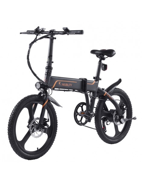 Niubility B20 20 Inch Bicicletta elettrica pieghevole 350W Motore 42V 10.4 Ah Batteria – Nero Online