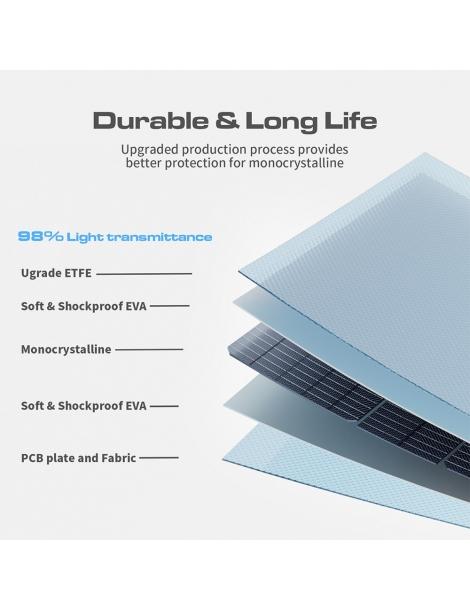 VDL POWER 200W Pannello solare portatile pieghevole cella monocristallina da 20V cavalletto regolabile Saldi
