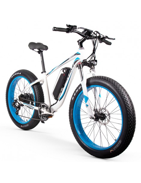 CYSUM M980 Pneumatici Grassi da 26 pollici Bicicletta Elettrica 1000W Motore Brushless 17Ah Batteria rimovibile - Nero Blu Soddisfazione Garantita