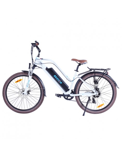 Bezior M2 Pro Ciclomotore elettrico 500W Motore 12.5Ah Batteria-Bianco Negozi Online
