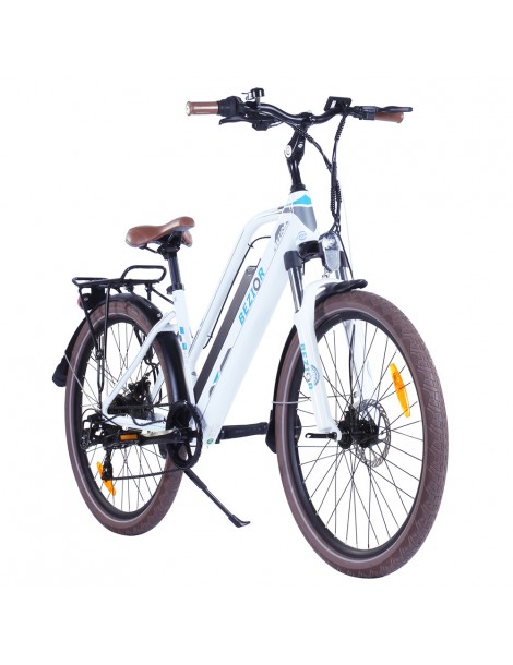 Bezior M2 Pro Ciclomotore elettrico 500W Motore 12.5Ah Batteria-Bianco Negozi Online