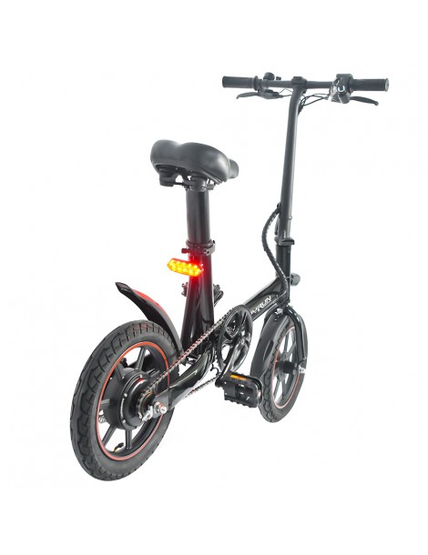 Happyrun HR-X40 Bicicletta elettrica leggera motore da 350W batteria da 36V 6Ah velocità massima 25km/h - Nero Consegna Veloce