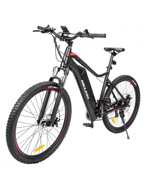 WELKIN WKEM001 Bicicletta elettrica da montagna motore senza spazzole da 250W batteria da 36V 10.4Ah - Nero e Rosso Promozione Limitata