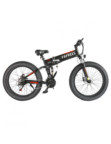 FAFREES FF91 26 Pollici Pneumatici Grassi Mountain Bike Elettrica Pieghevole Motore 1000W e Batteria 499Wh 10Ah - Nero Convenienza