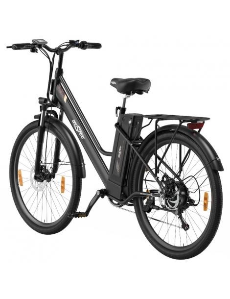 ONESPORT OT18-3 Bicicletta elettrica City pneumatici da 26*2.35 pollici motore da 250W batteria da 36V 14.4Ah - Nero In Vendita
