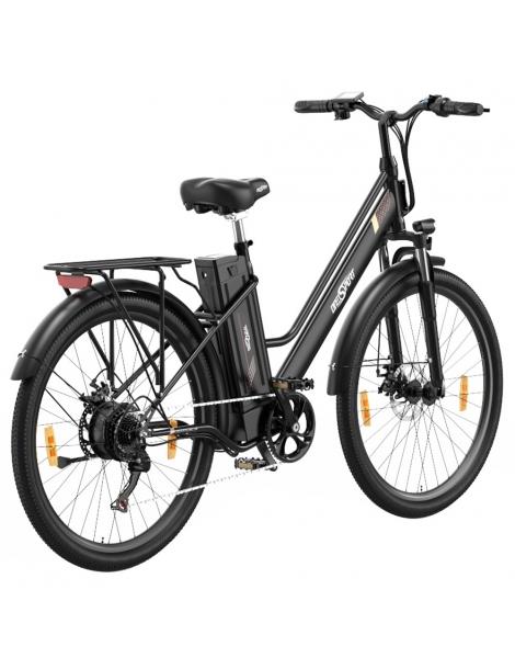ONESPORT OT18-3 Bicicletta elettrica City pneumatici da 26*2.35 pollici motore da 250W batteria da 36V 14.4Ah - Nero In Vendita