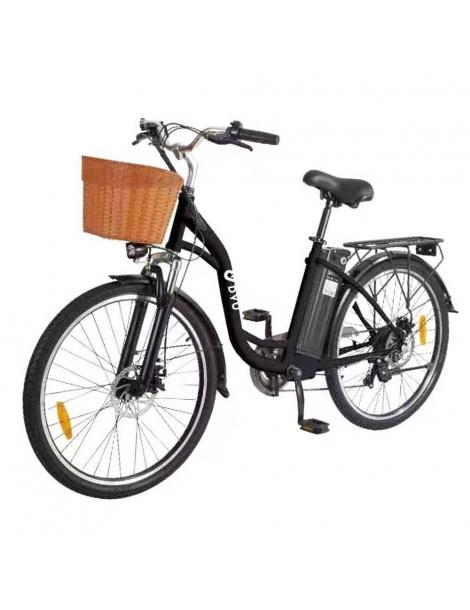 DYU C6 Bicicletta elettrica motore da 350W batteria da 12 5AH - Nero Saldi