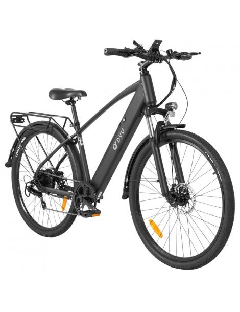 DYU C5 City Electric Bike motore 250W batteria 48V 10AH 27 5 pollici 25km/h 65km freni a doppio disco - nero Offerte