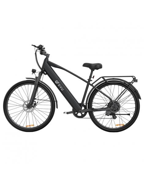 DYU C5 City Electric Bike motore 250W batteria 48V 10AH 27 5 pollici 25km/h 65km freni a doppio disco - nero Offerte
