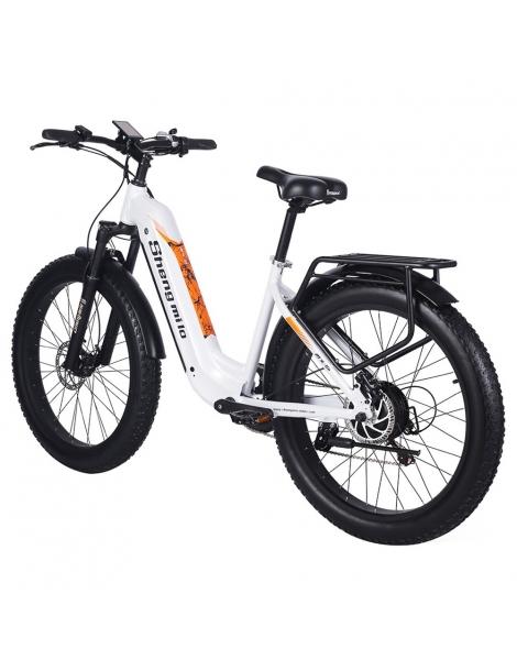 Shengmilo MX06 Bici Elettrica Fuoristrada Motore Bafang 500W Batteria Samsung 48V 17.5Ah Pneumatici Grassi All-terrain 26in Nuova