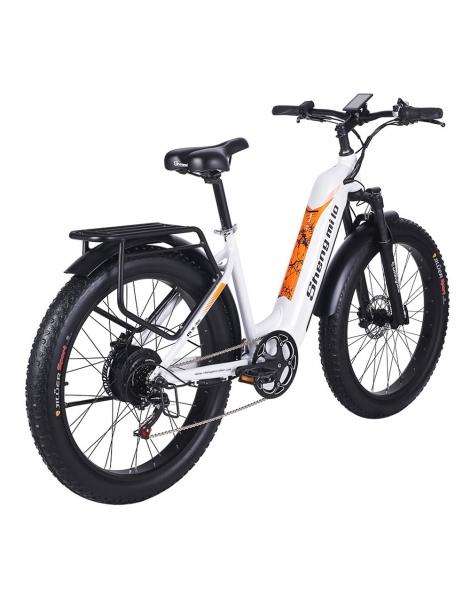 Shengmilo MX06 Bici Elettrica Fuoristrada Motore Bafang 500W Batteria Samsung 48V 17.5Ah Pneumatici Grassi All-terrain 26in Nuova